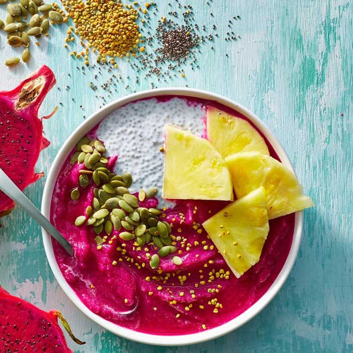 Pitaya fruit chia bowl