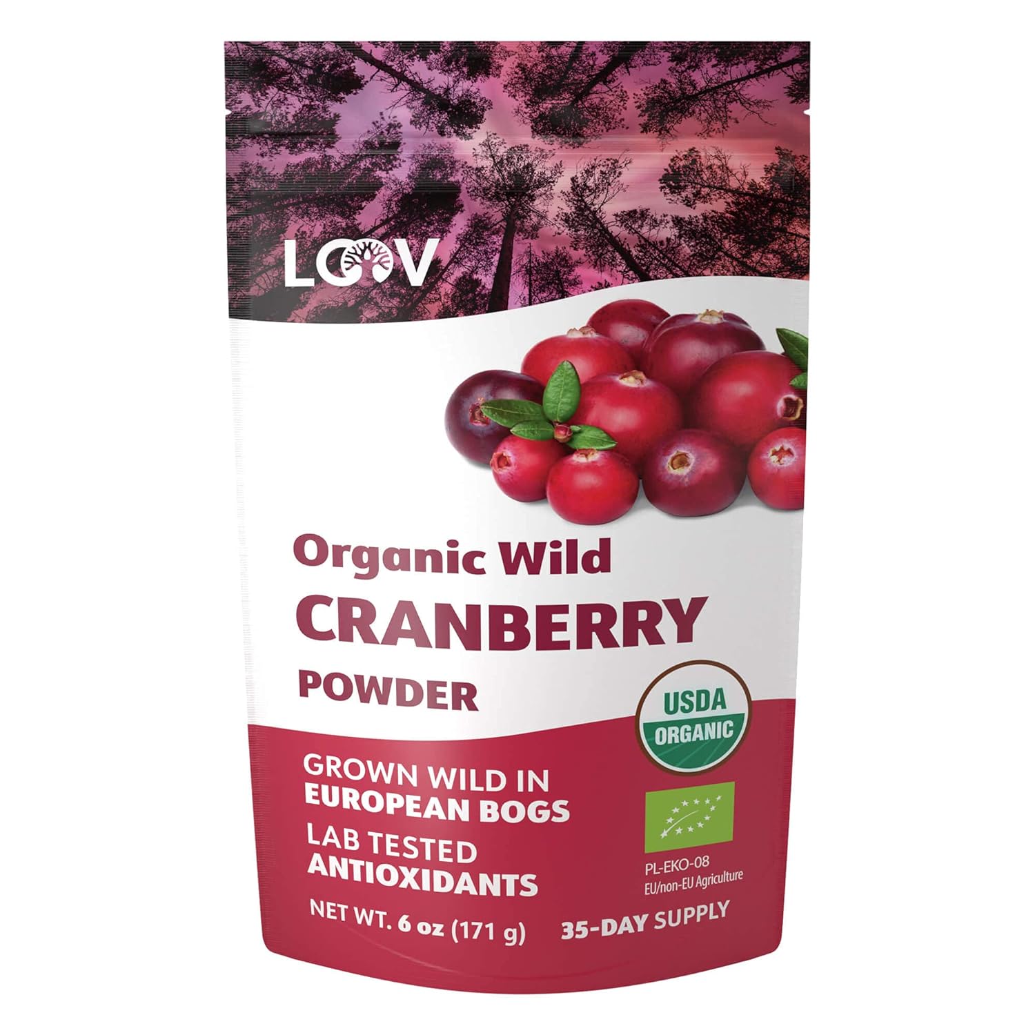 Wild Cranberry Freeze-dried Powder