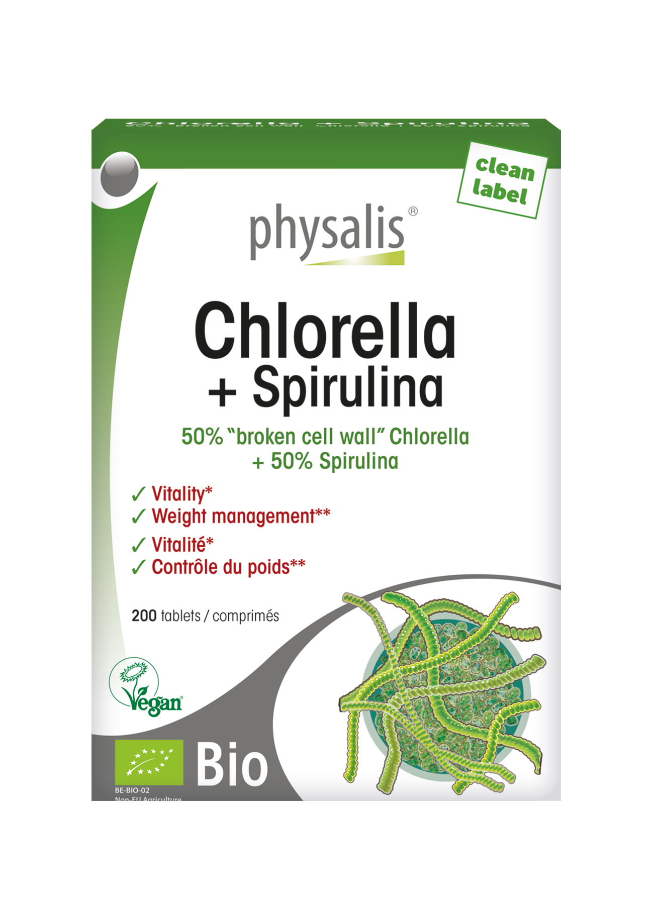 Chlorella + Spirulina - tablets